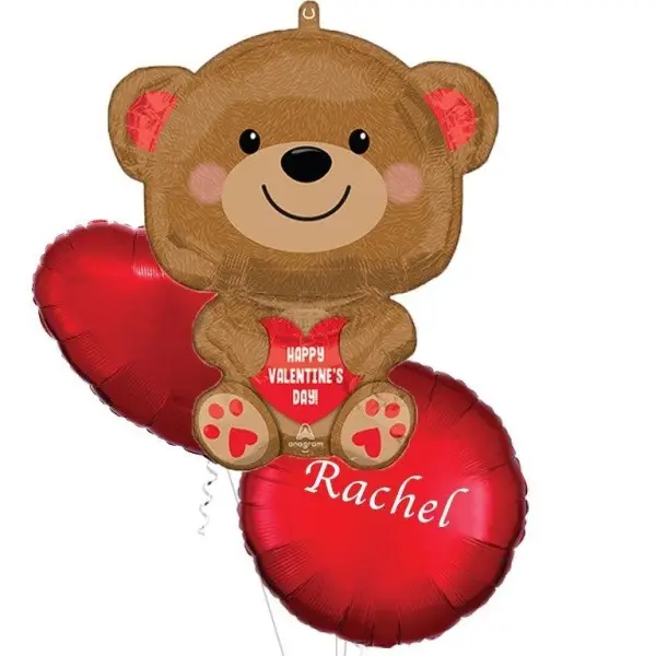 Valentines Cuddly Bear Supershape Balloon