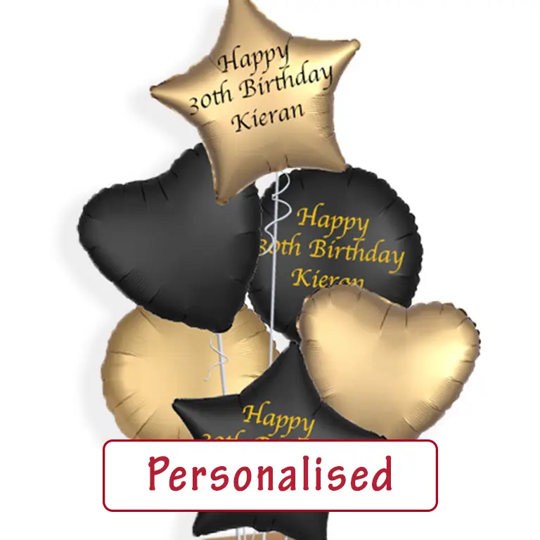 Inflated Personalised Balloons delivered in a box